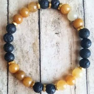 8" Topaz Jade Diffuser Bracelet